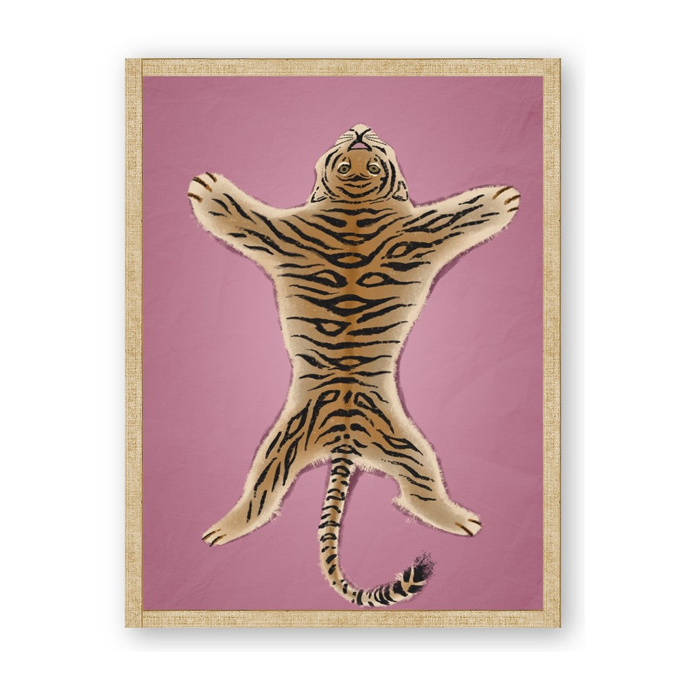 Tiger on Pink