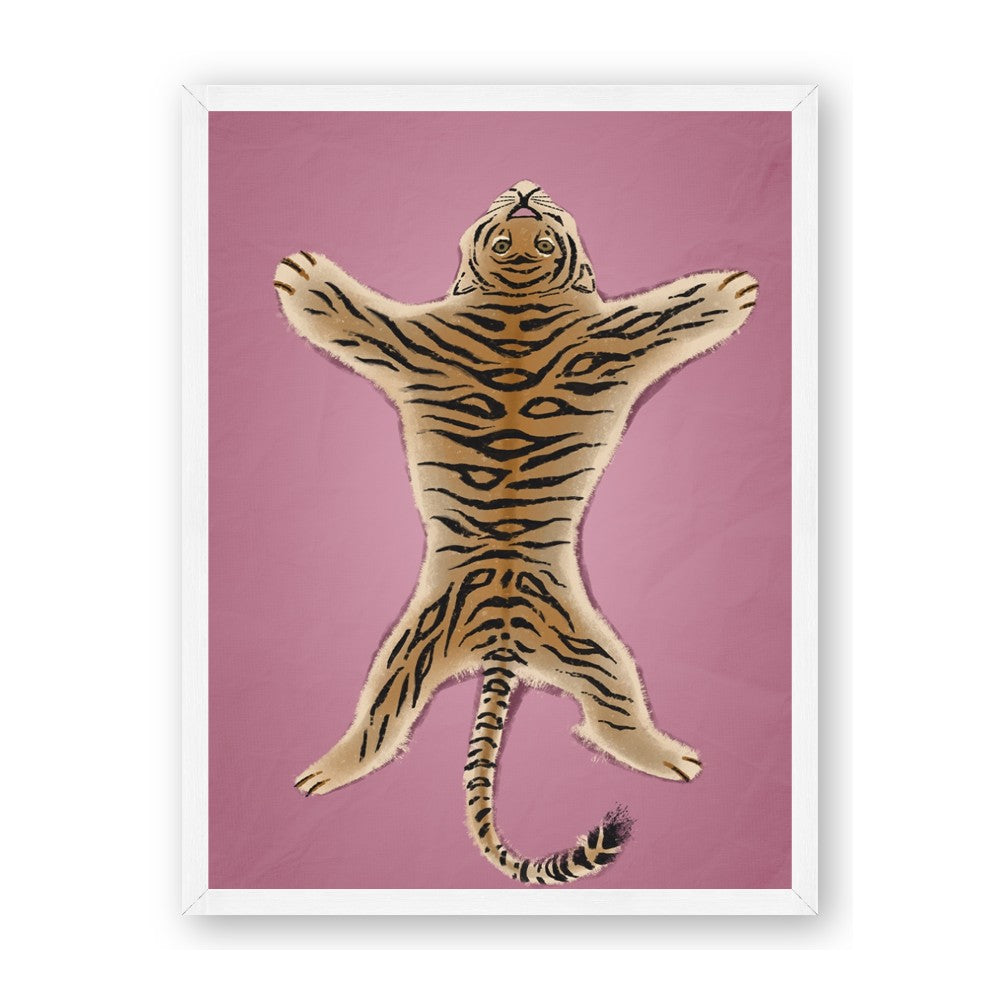 Tiger on Pink