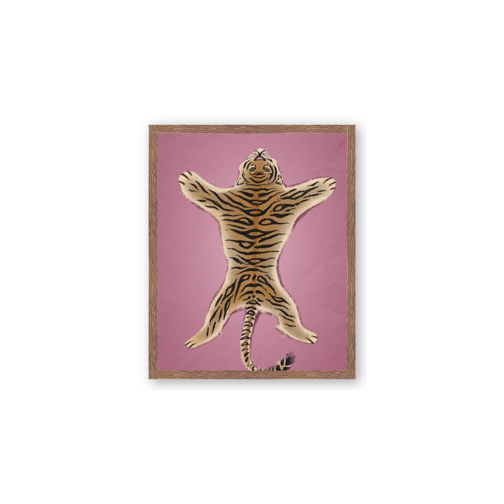 Tiger on Pink