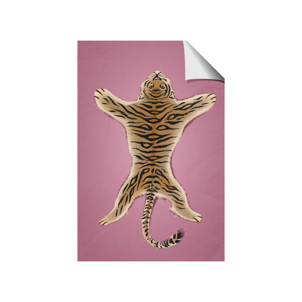 Tiger on Pink