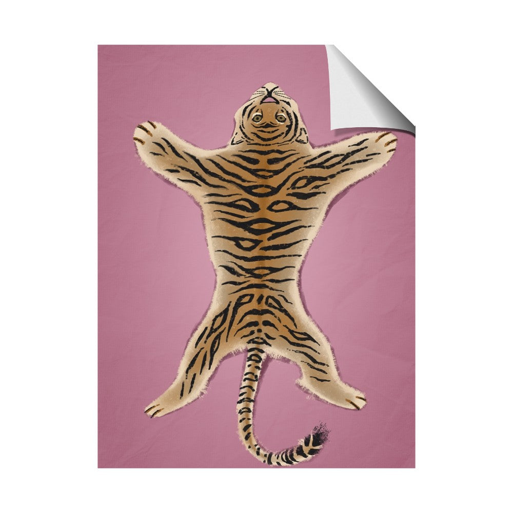 Tiger on Pink