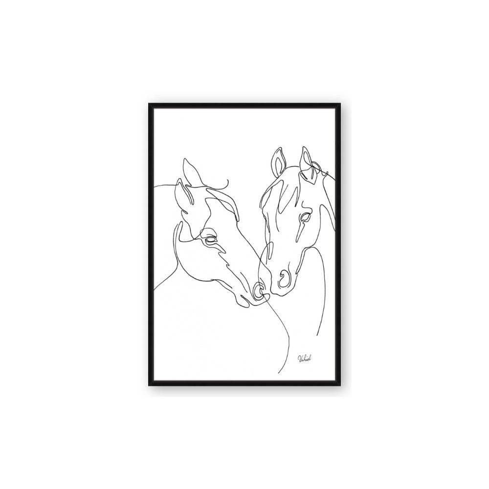 Line Drawn Horses II
