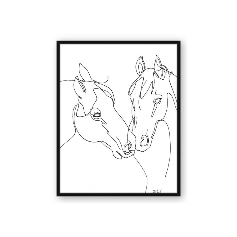 Line Drawn Horses II