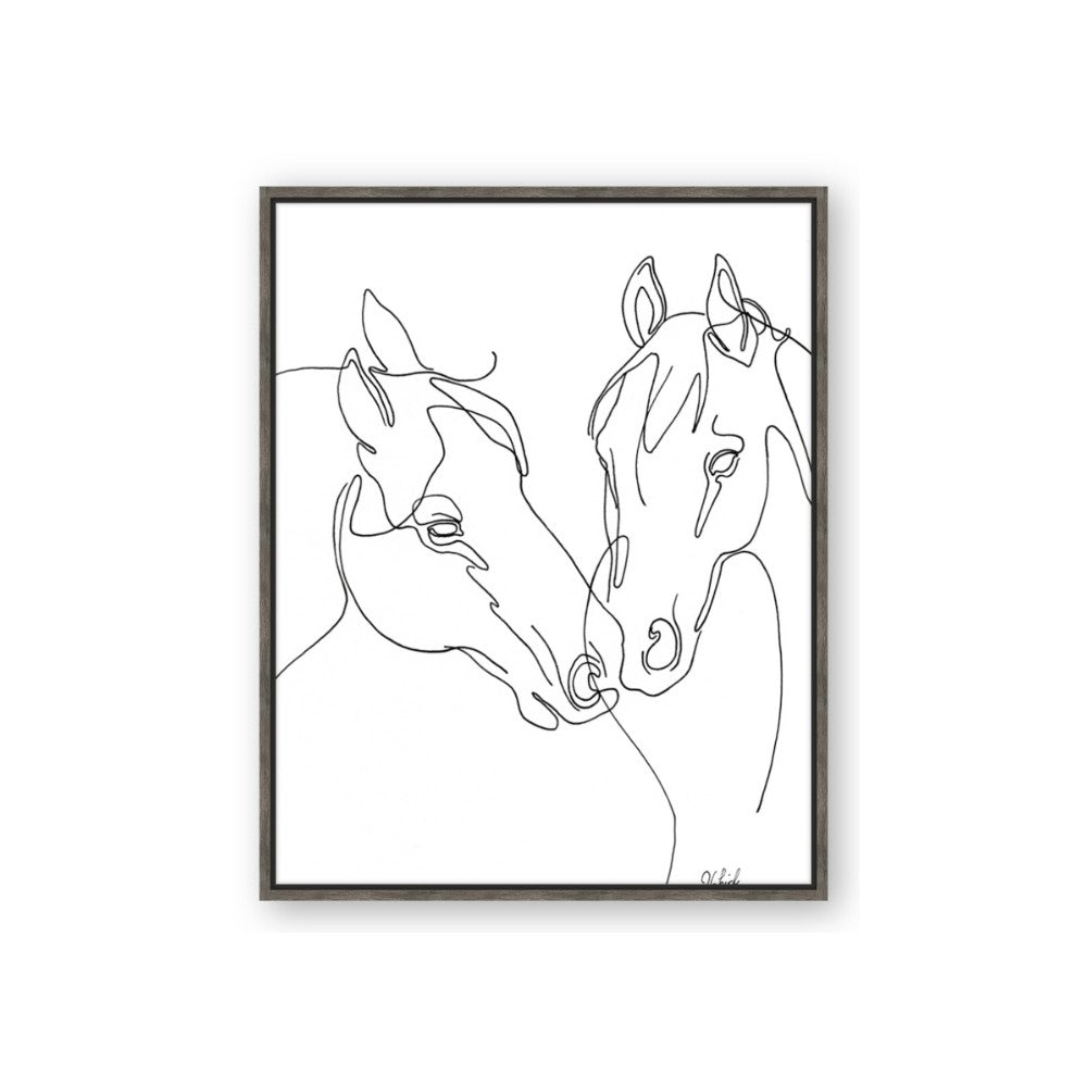 Line Drawn Horses II