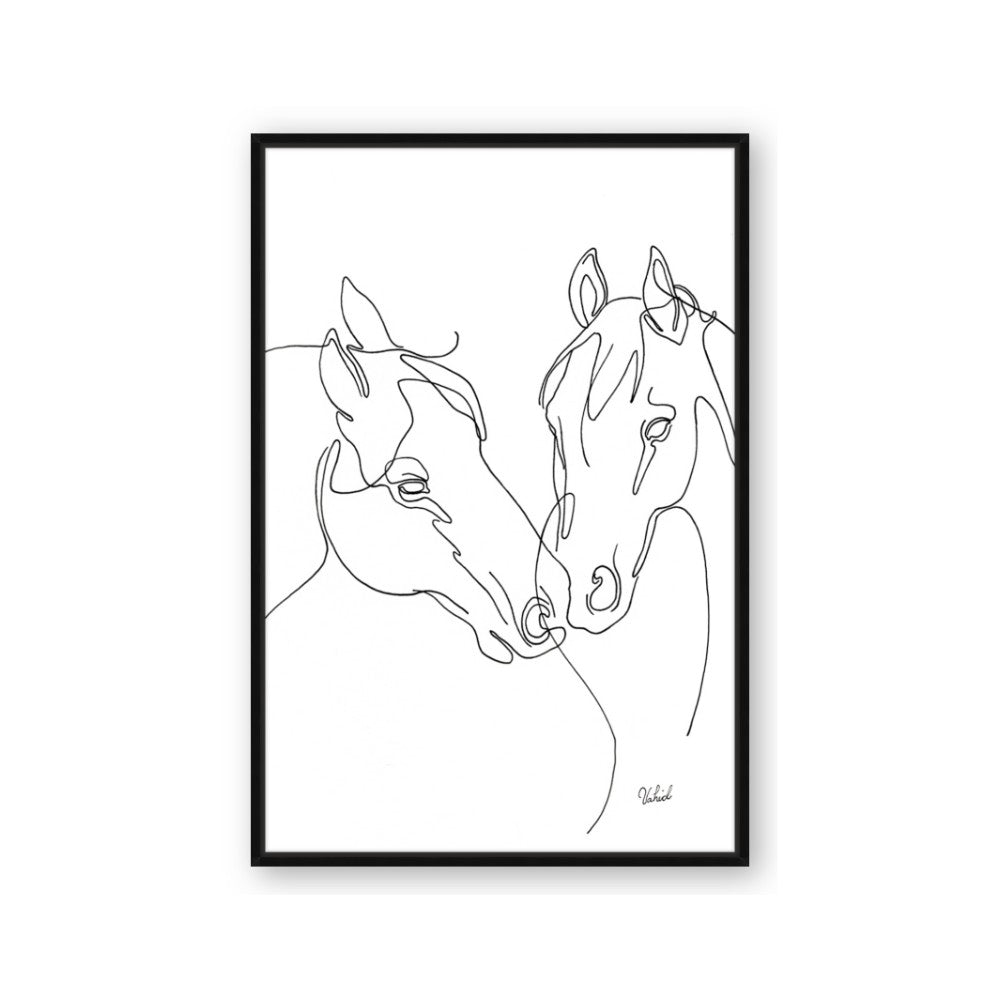 Line Drawn Horses II