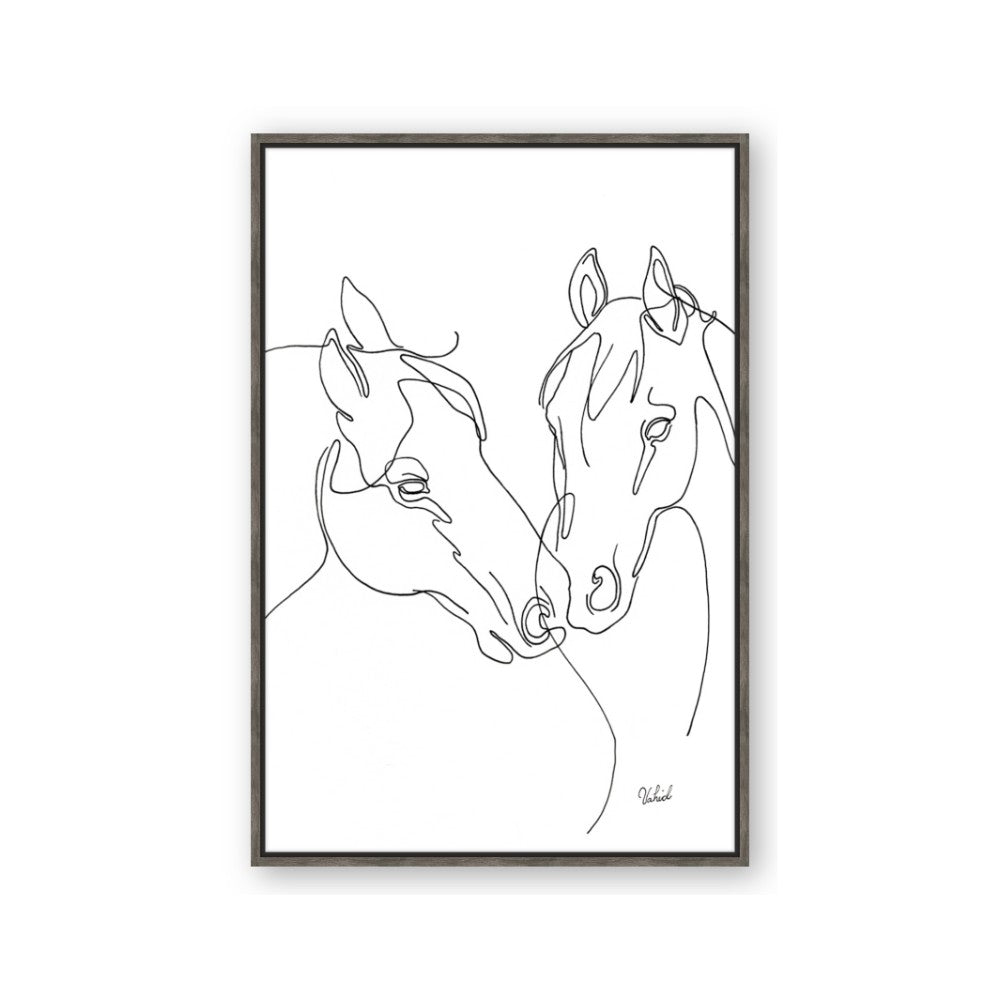 Line Drawn Horses II