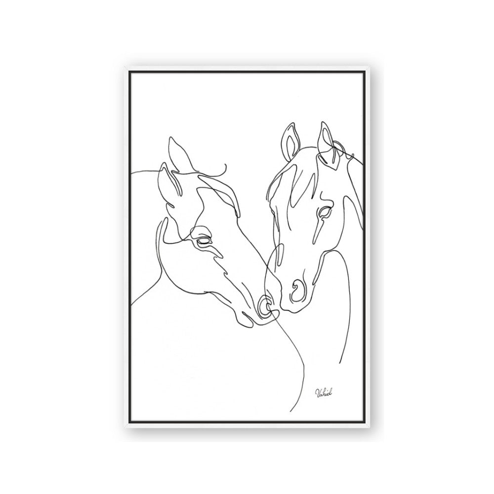 Line Drawn Horses II
