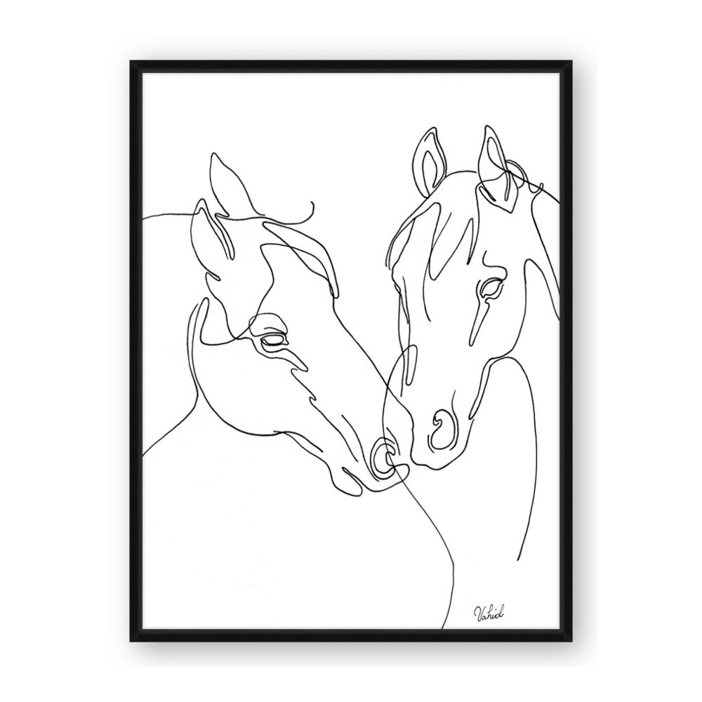 Line Drawn Horses II