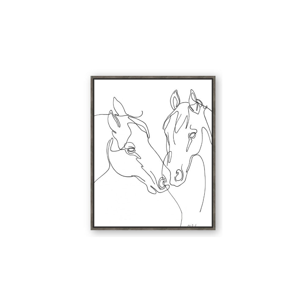 Line Drawn Horses II
