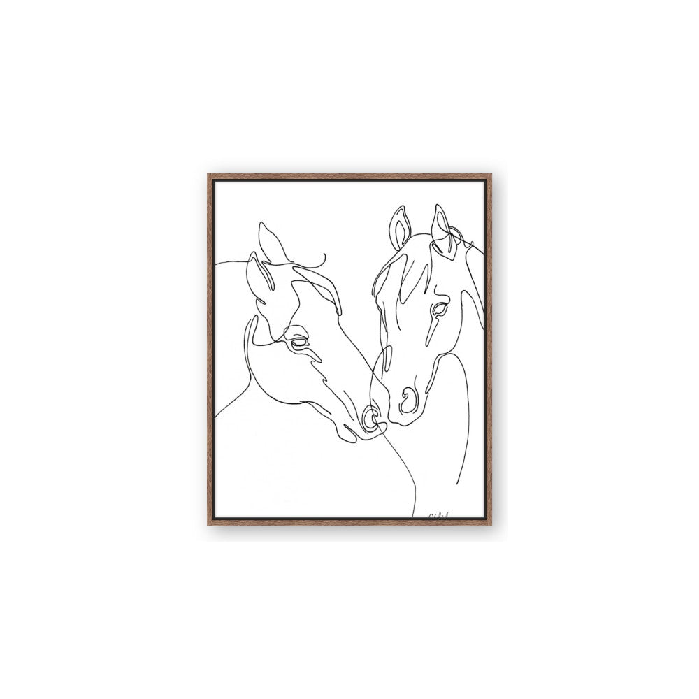 Line Drawn Horses II