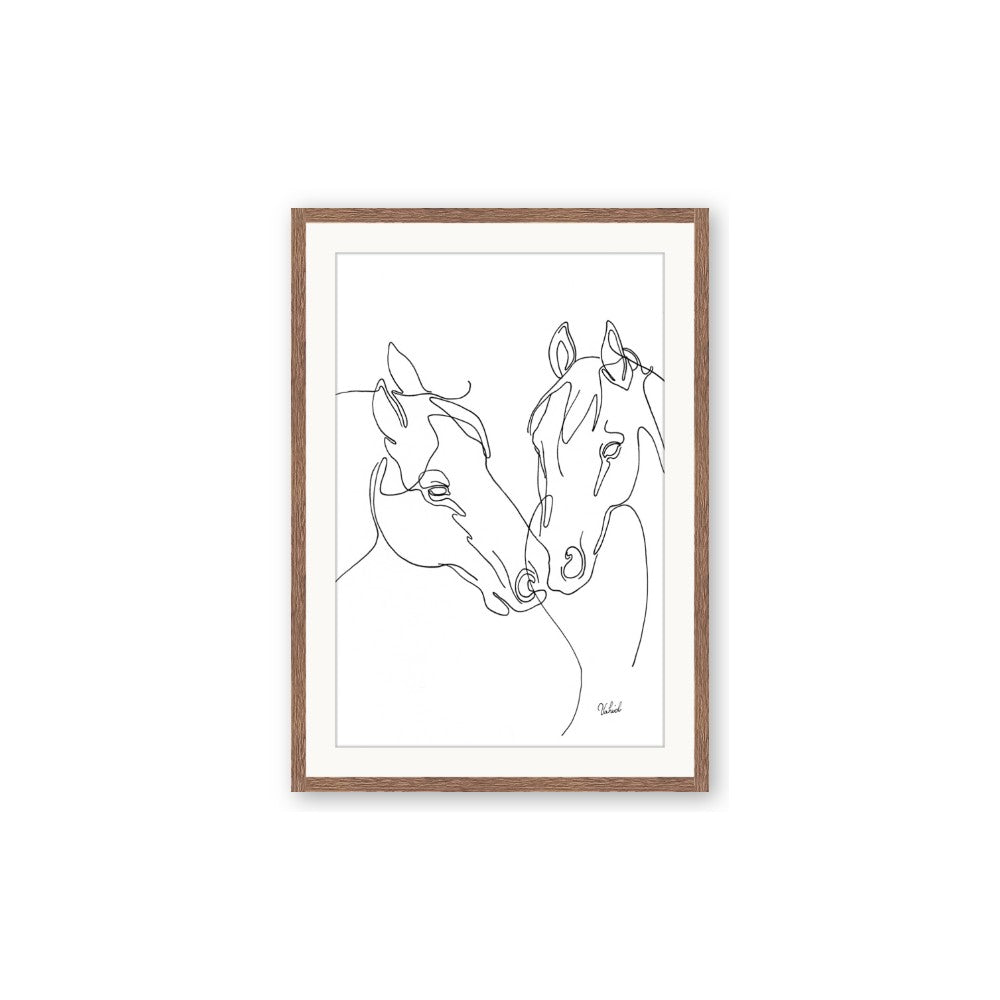 Line Drawn Horses II