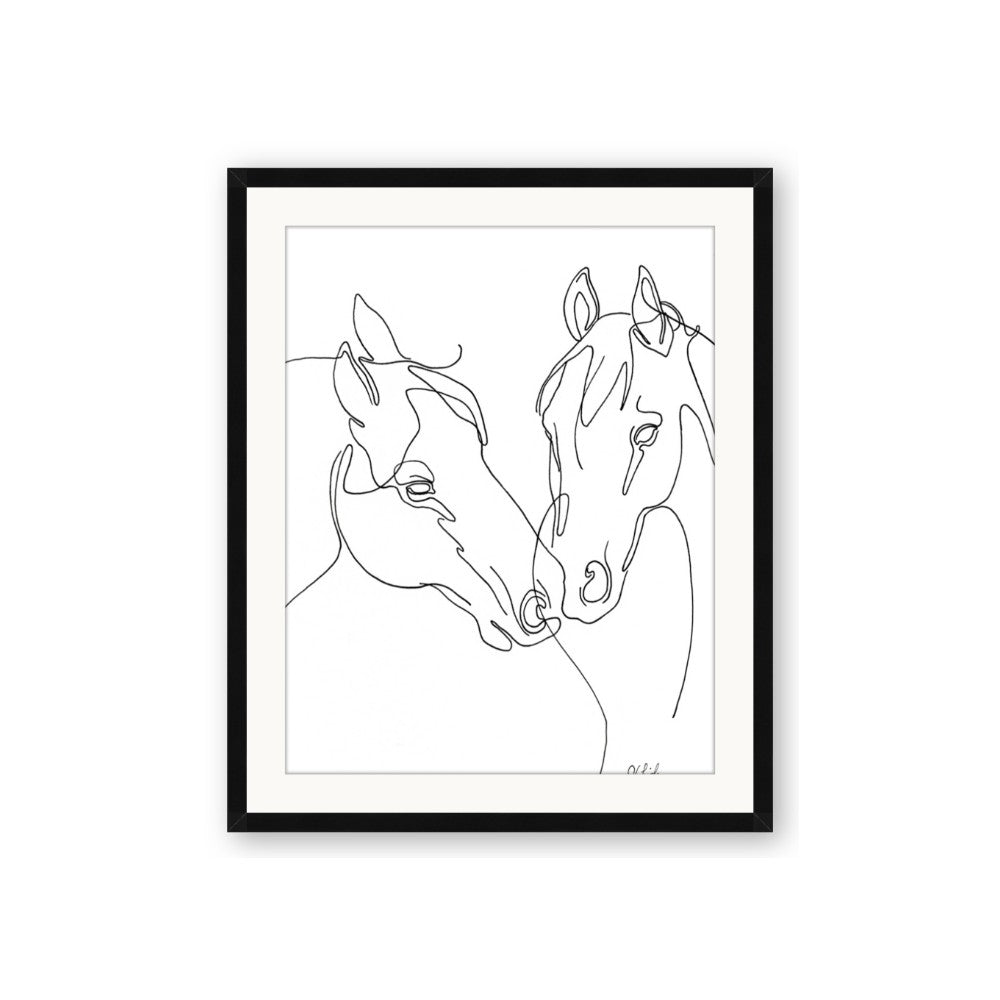 Line Drawn Horses II
