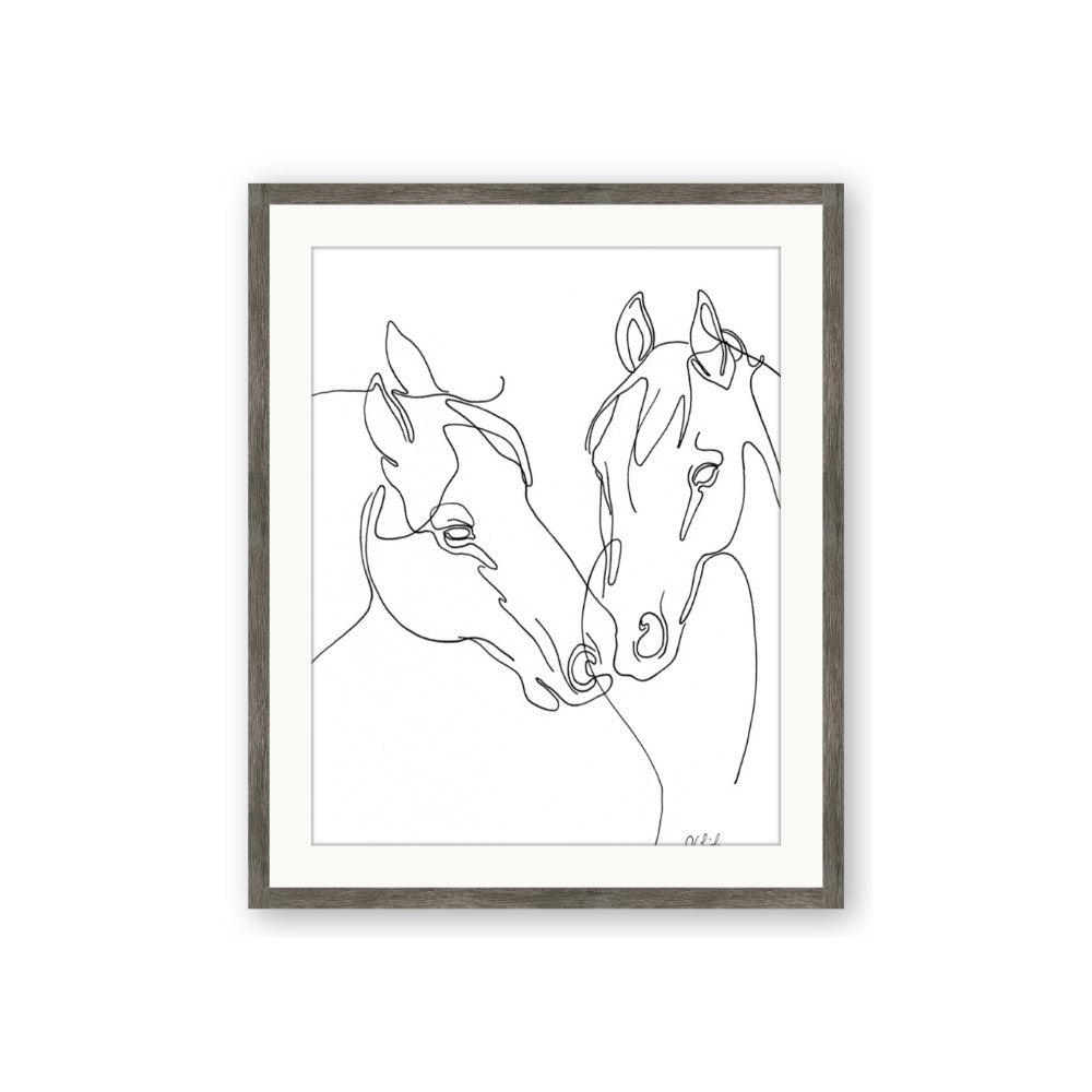 Line Drawn Horses II