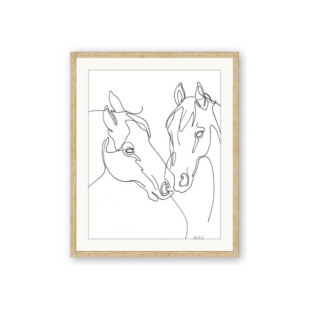 Line Drawn Horses II