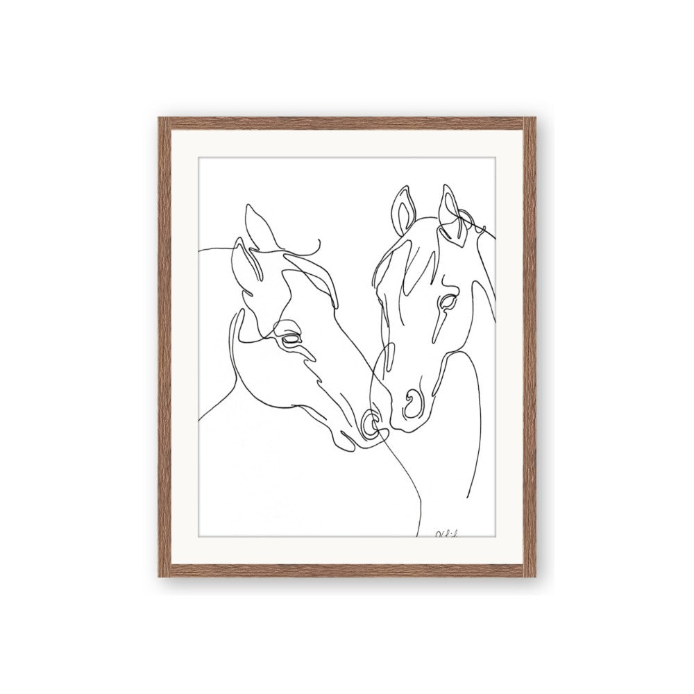 Line Drawn Horses II