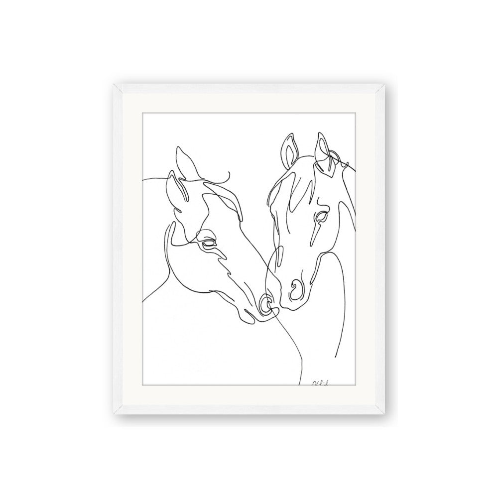 Line Drawn Horses II