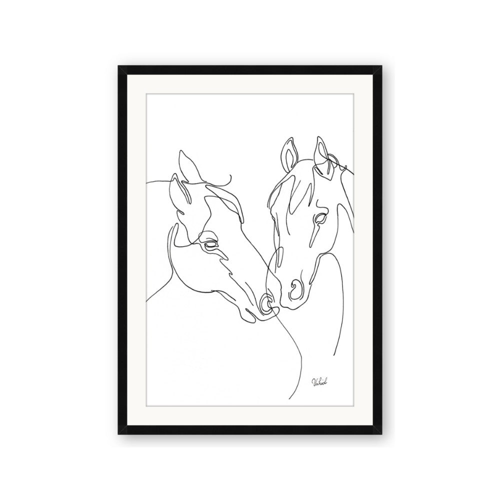 Line Drawn Horses II