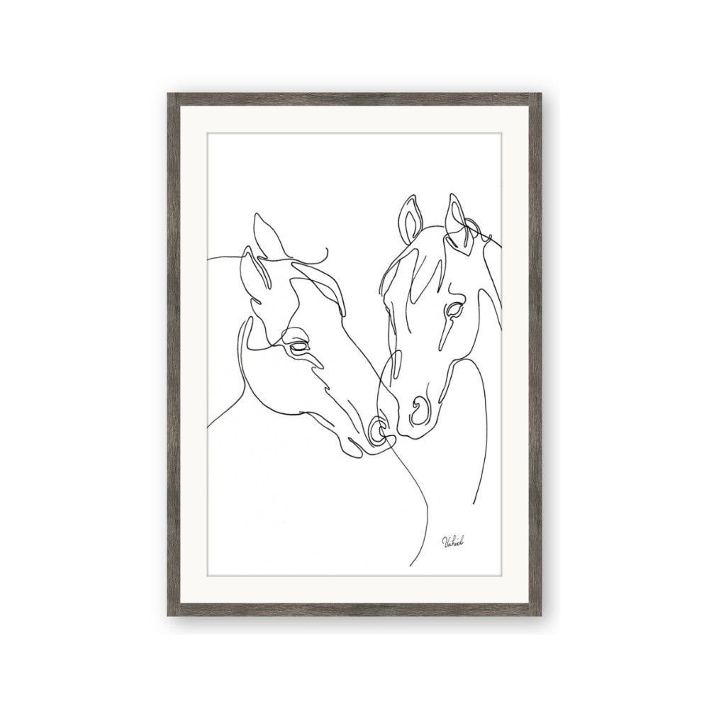 Line Drawn Horses II