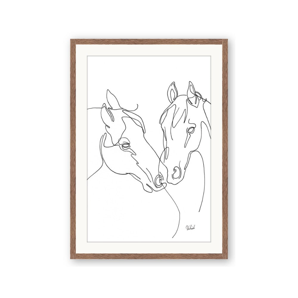 Line Drawn Horses II