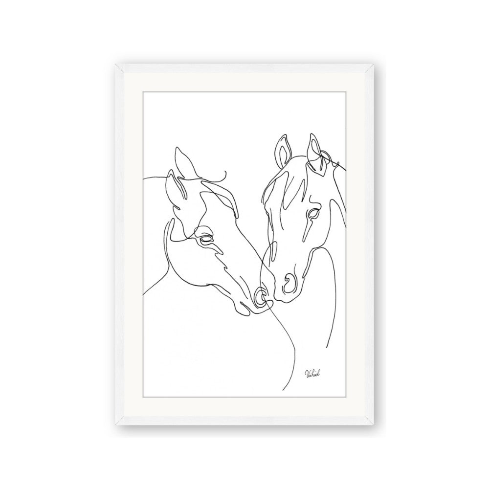 Line Drawn Horses II