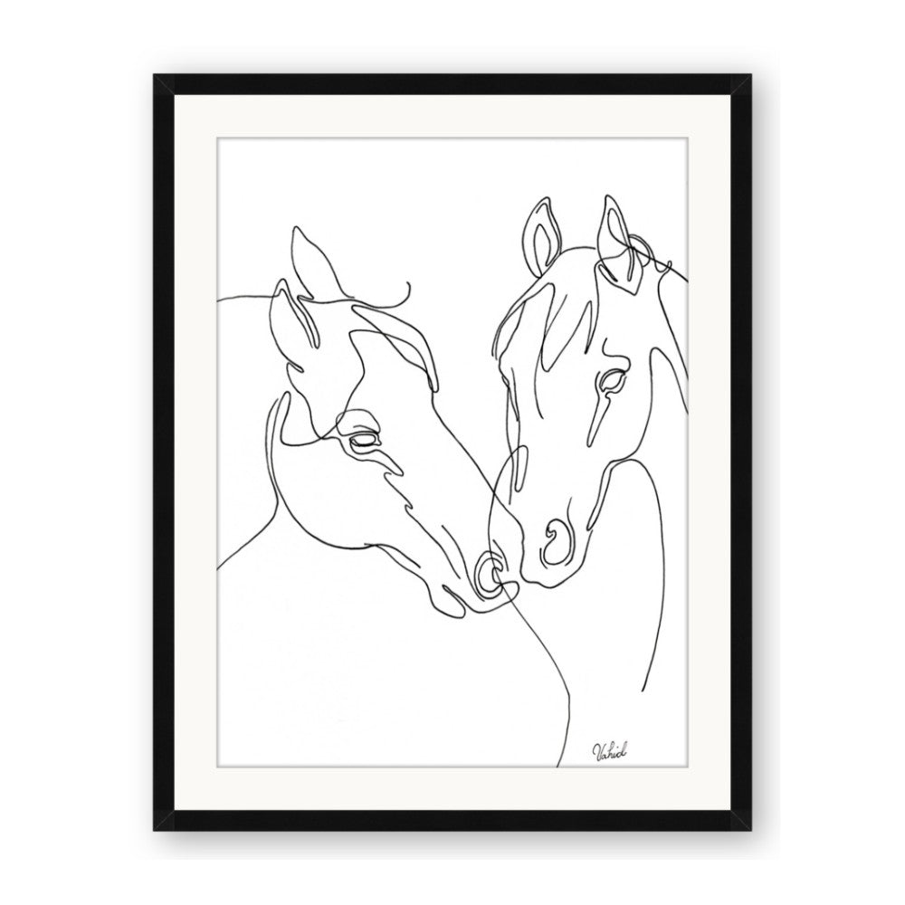Line Drawn Horses II