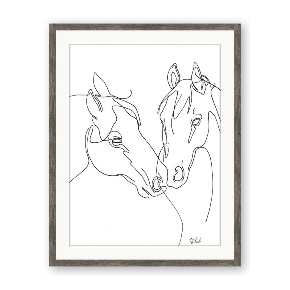 Line Drawn Horses II