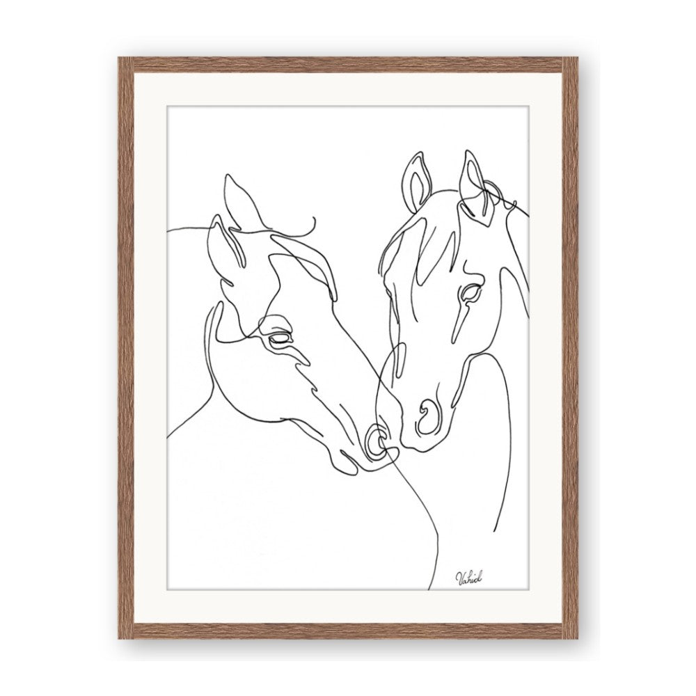 Line Drawn Horses II