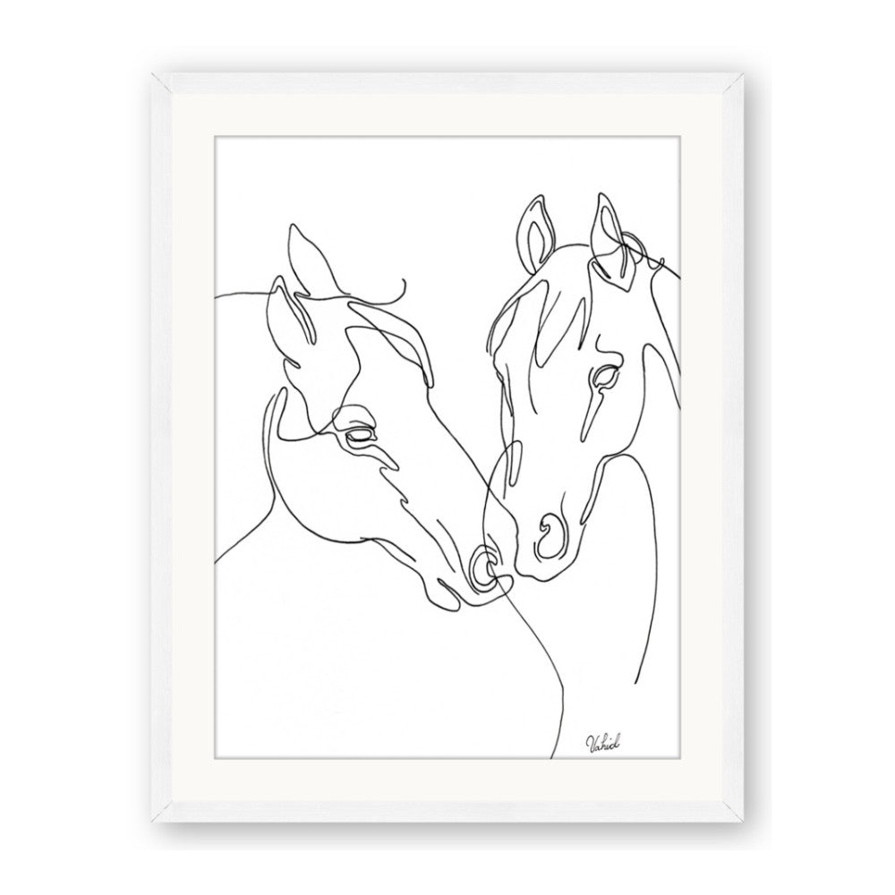 Line Drawn Horses II