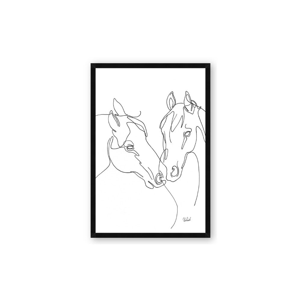 Line Drawn Horses II