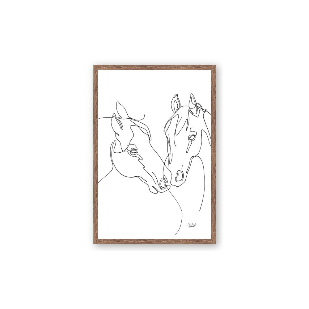 Line Drawn Horses II