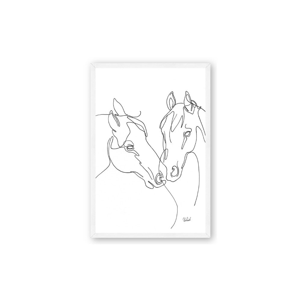 Line Drawn Horses II
