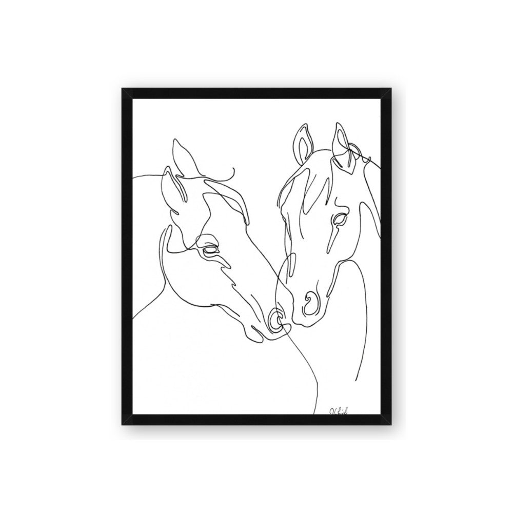 Line Drawn Horses II