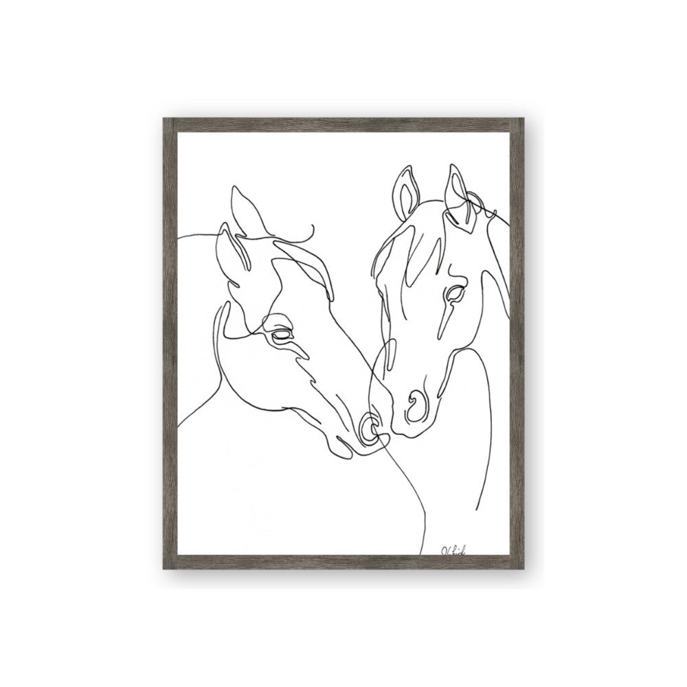 Line Drawn Horses II