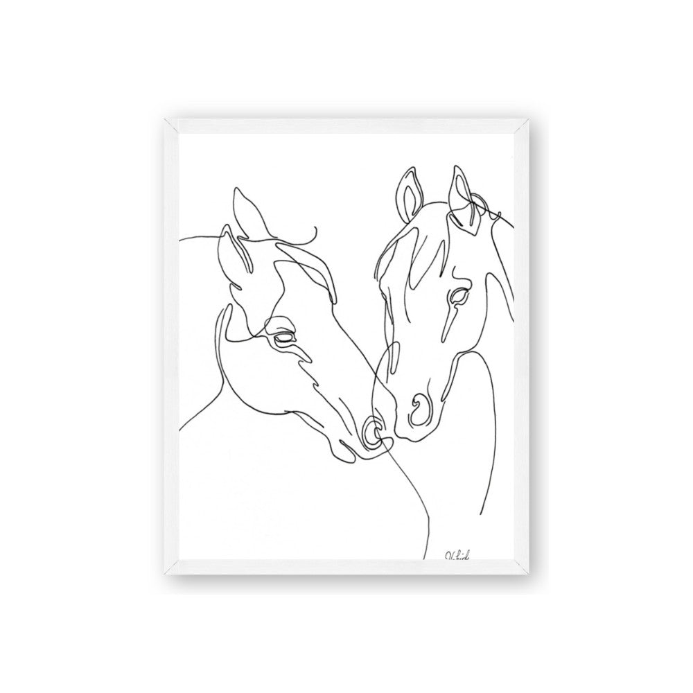 Line Drawn Horses II