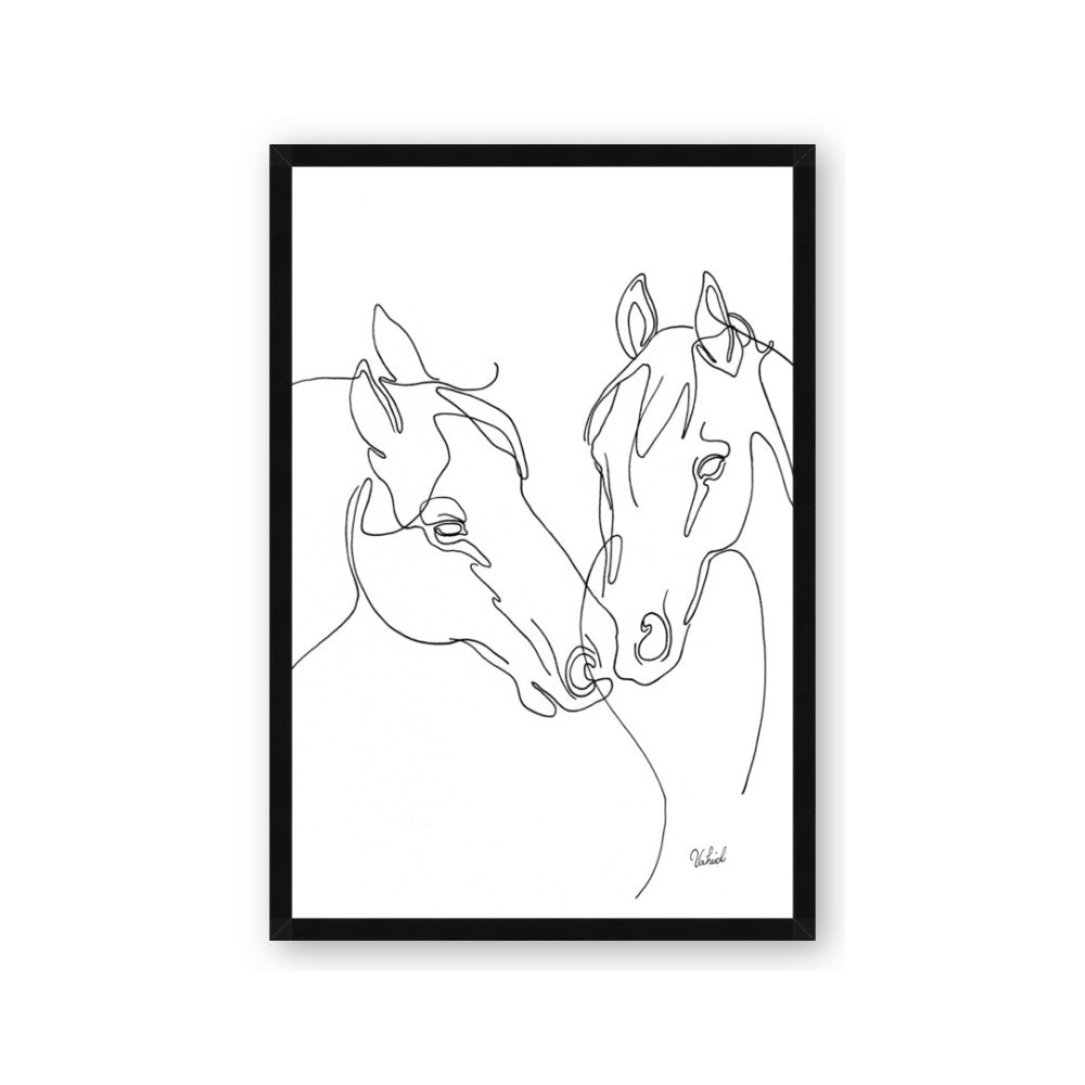 Line Drawn Horses II