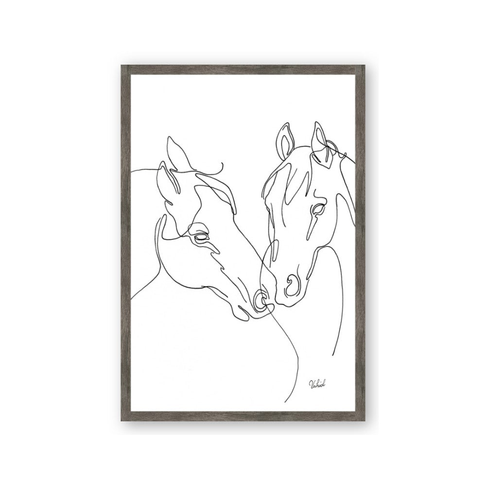 Line Drawn Horses II