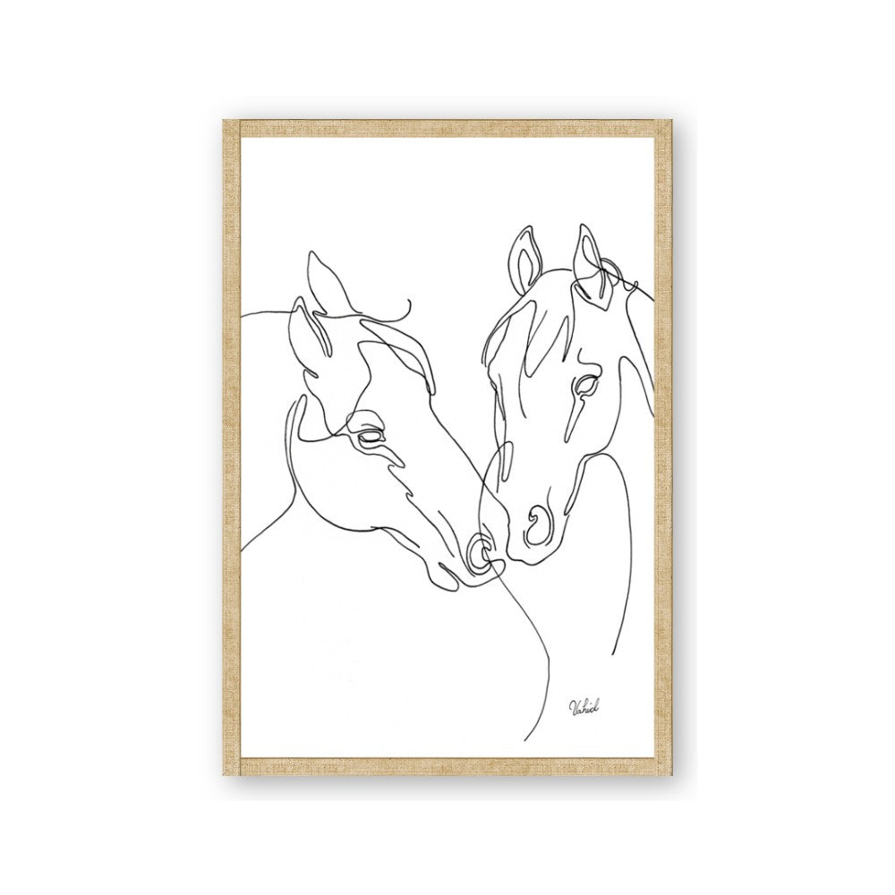 Line Drawn Horses II