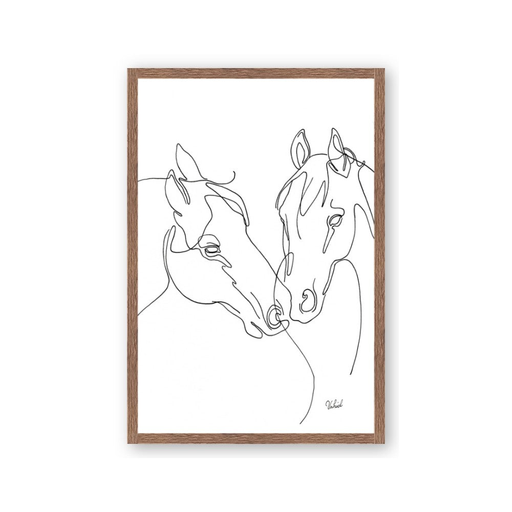 Line Drawn Horses II