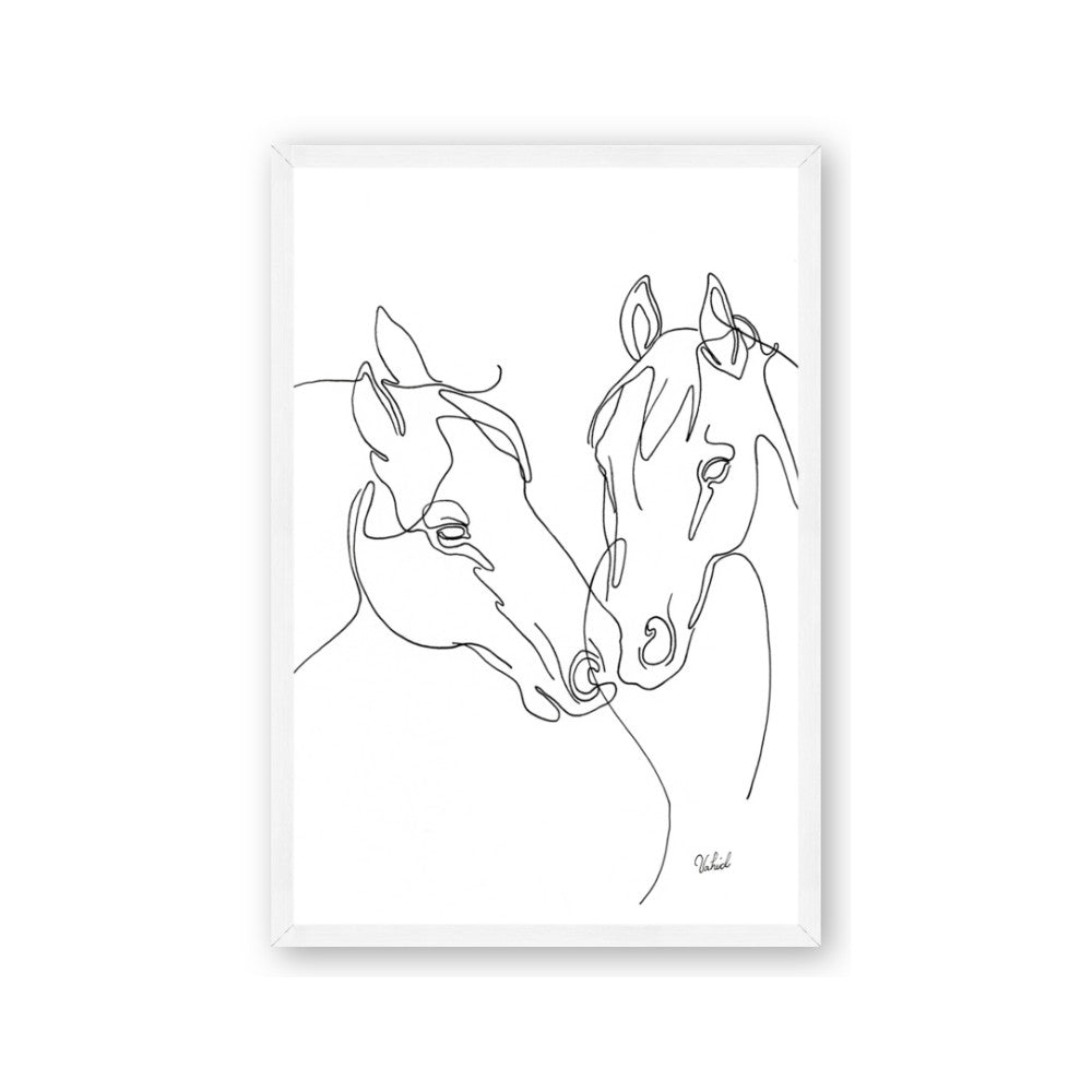 Line Drawn Horses II
