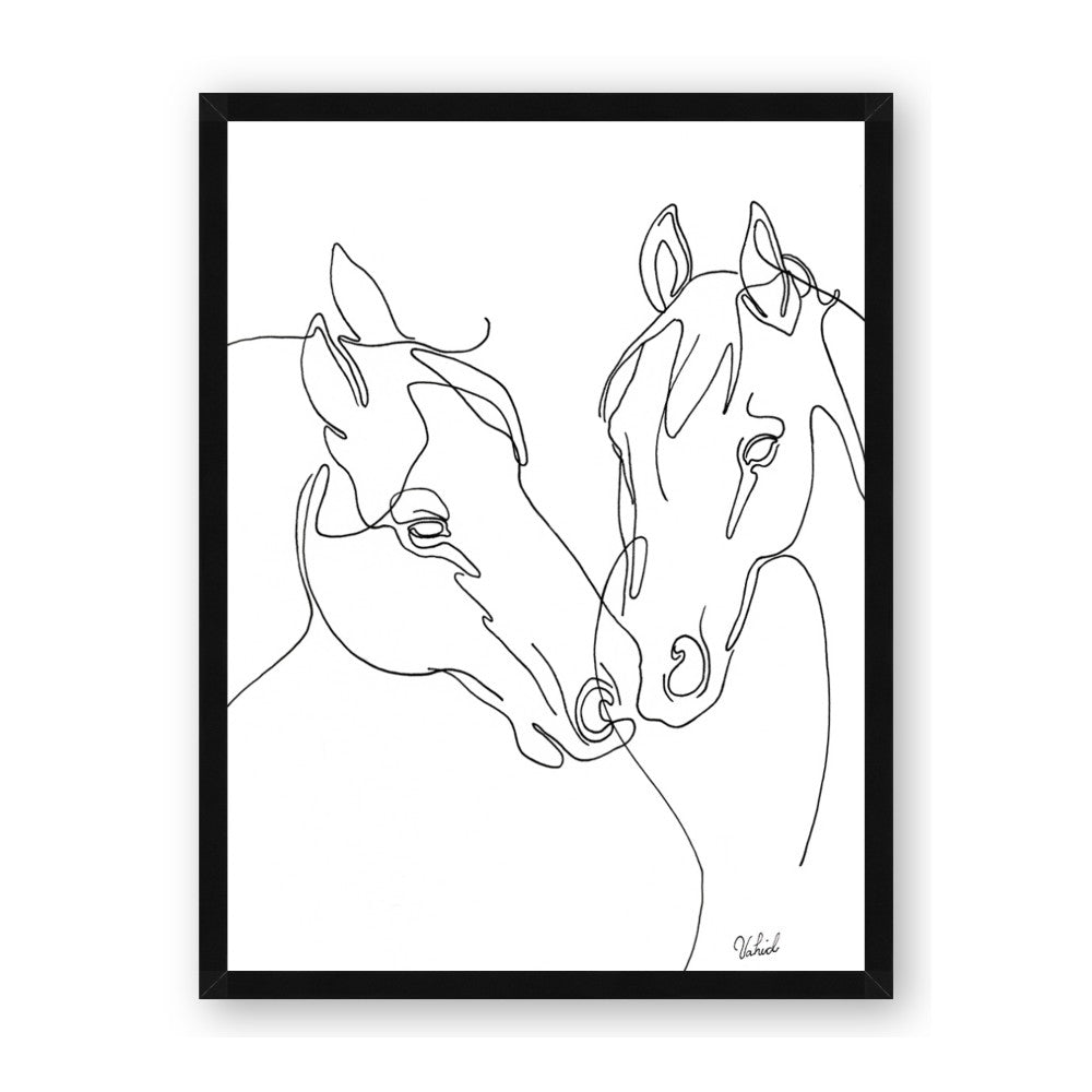 Line Drawn Horses II