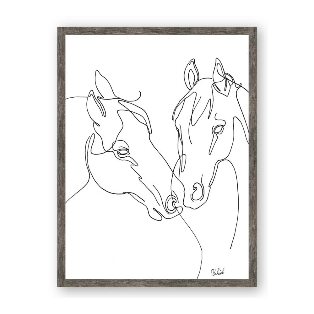 Line Drawn Horses II