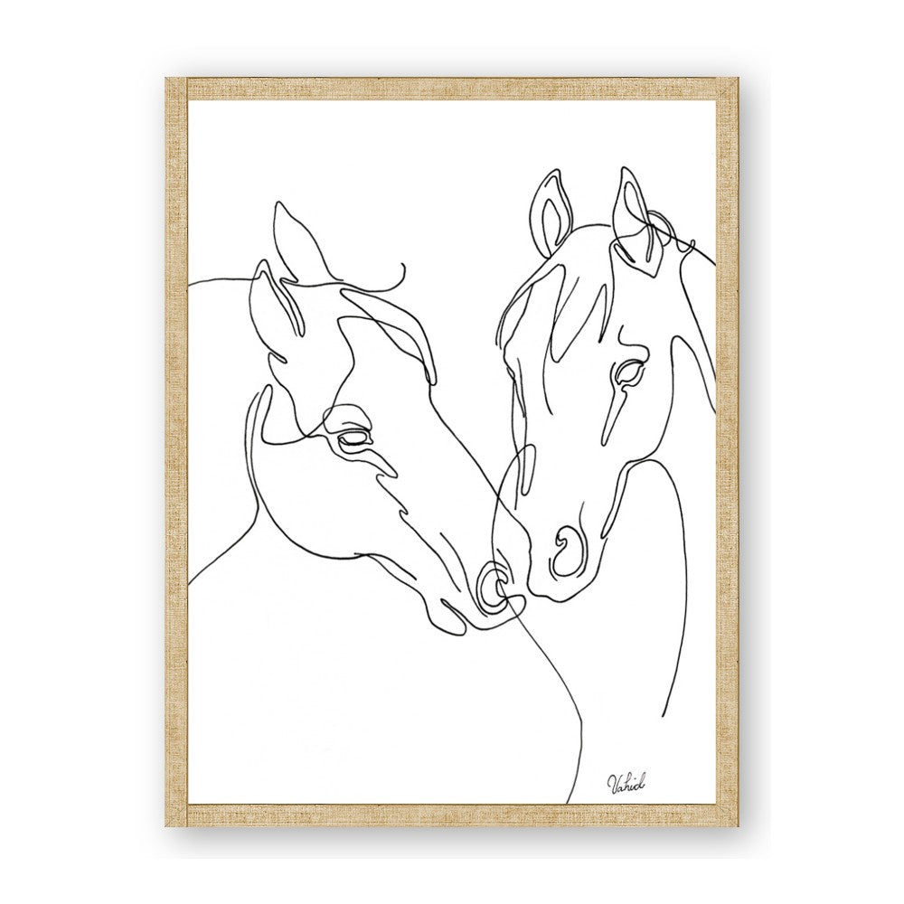 Line Drawn Horses II