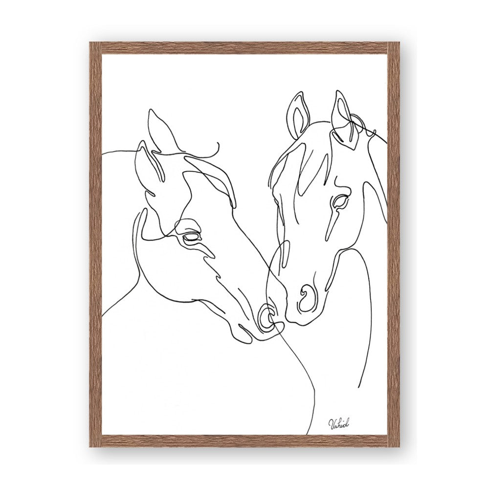 Line Drawn Horses II