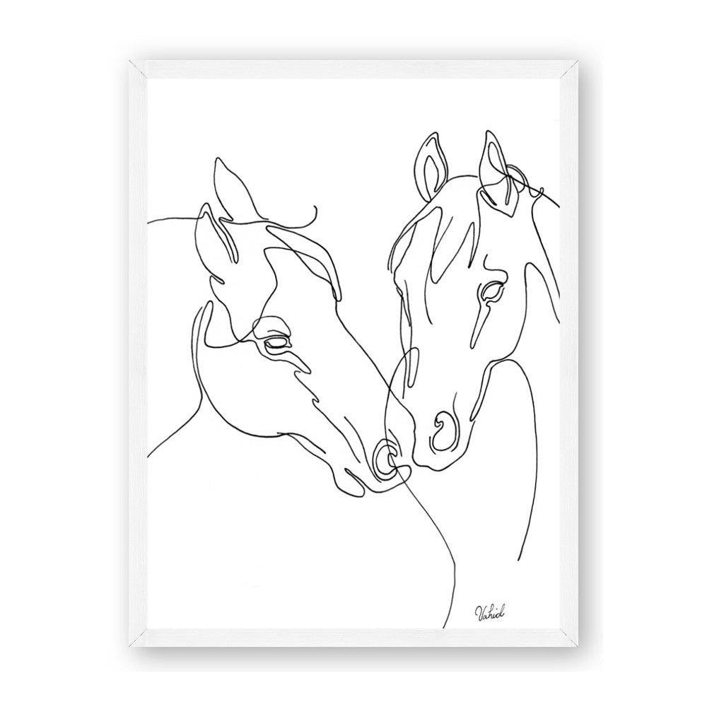 Line Drawn Horses II