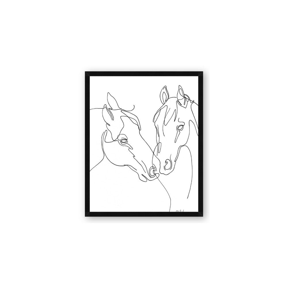 Line Drawn Horses II
