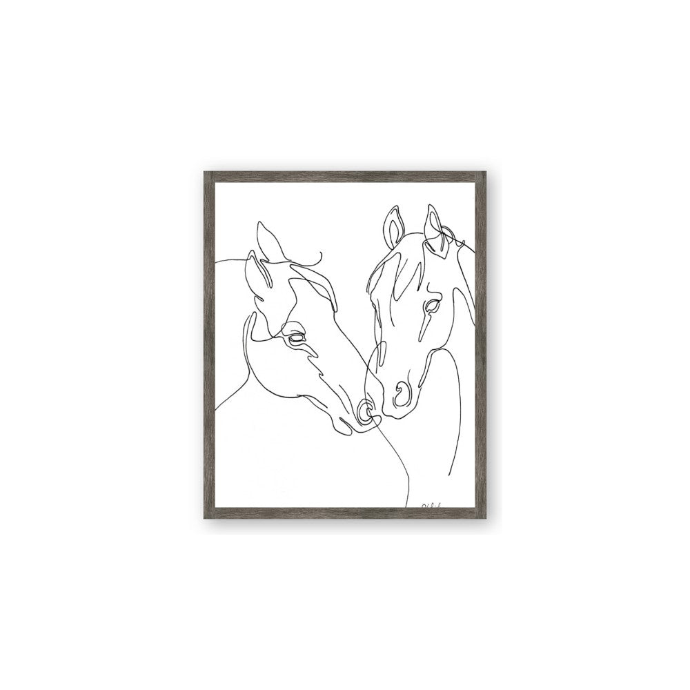 Line Drawn Horses II
