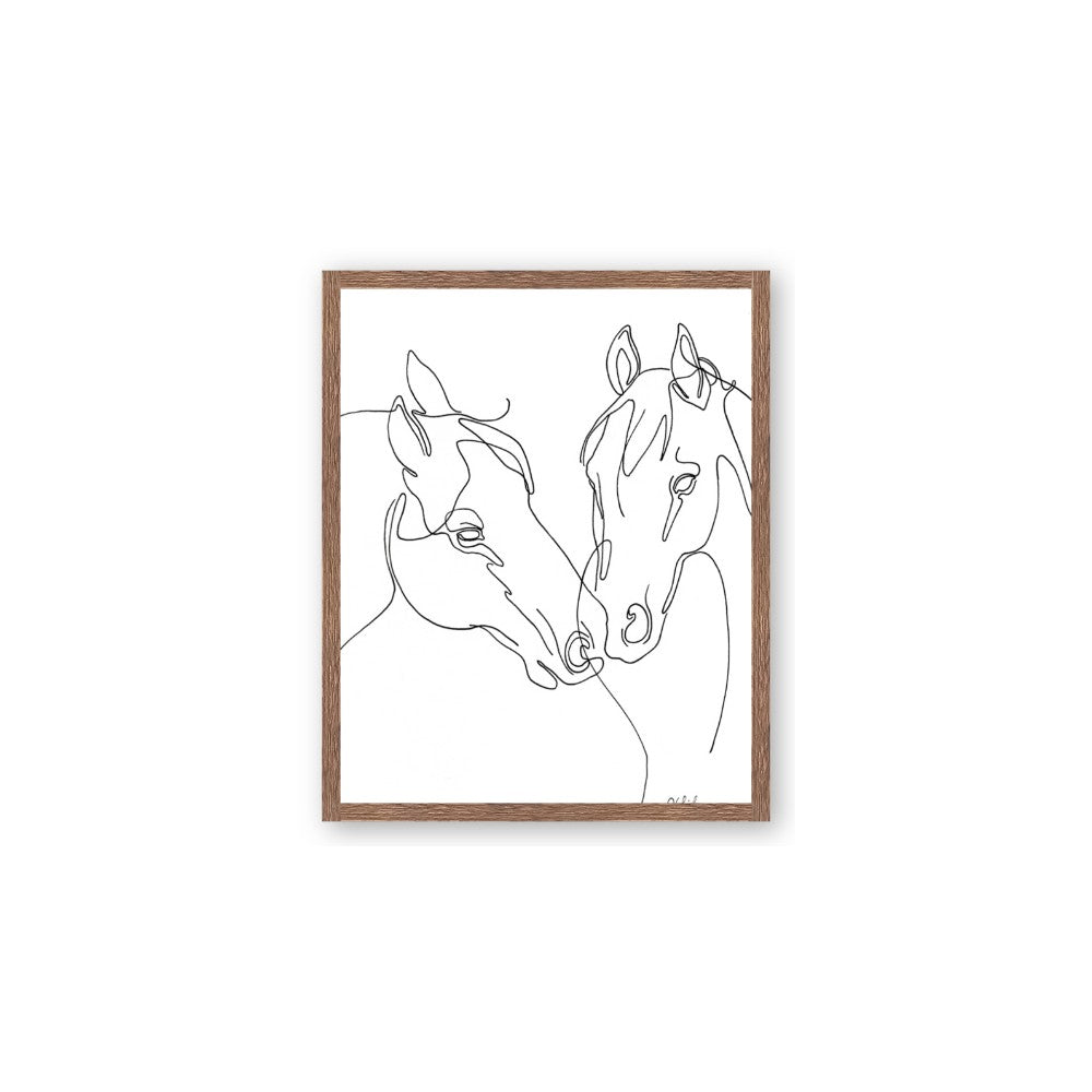 Line Drawn Horses II