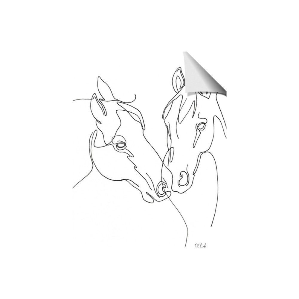 Line Drawn Horses II