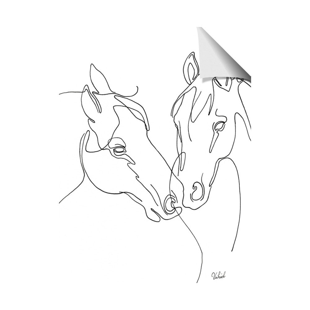 Line Drawn Horses II