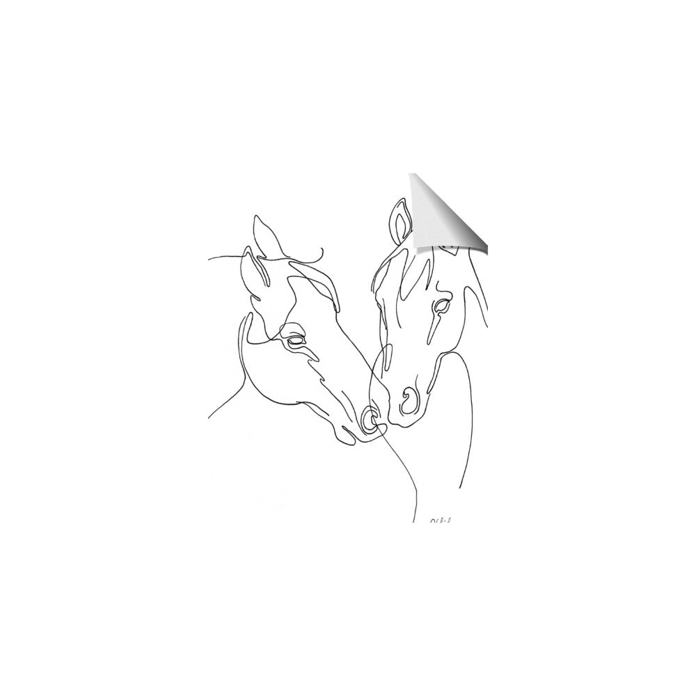 Line Drawn Horses II